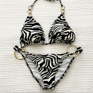 Lulu Fama Zebra Bikini
